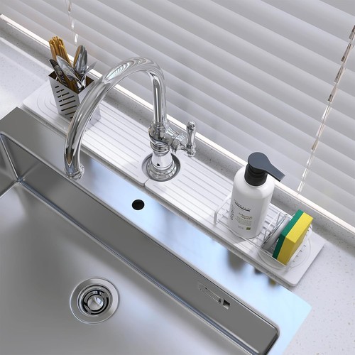 Stone faucet mat for kitchen - faucet,