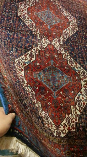 Vintage hand knotted wool rug - vintage,